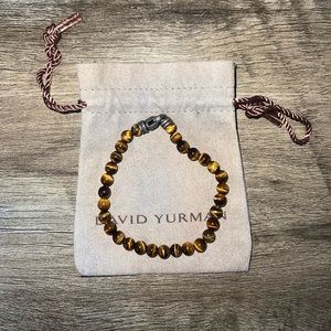 David Yurman 8.5 inch Tiger Eye Bracelet